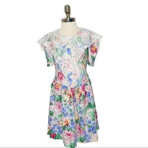 SARAH KENT vintage cabbage rose dress | 8 girls